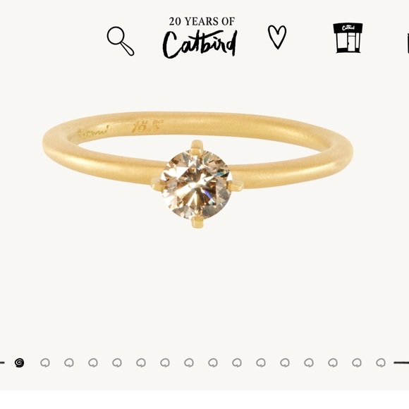 Solo Champagne Diamond ring - Picture 1 of 1